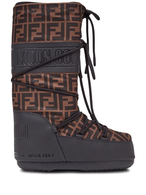 pink fendi moon boots|Fendi platform knee high boots.